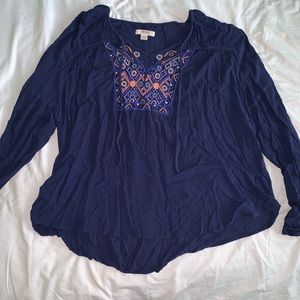 Mossimo blue top
